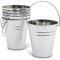 Galvanized Metal Buckets for Home Decoration (5 Inches, 6 Pack)